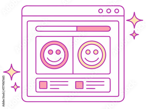 Mental health companion app interface glowing holographic vector illustration vector