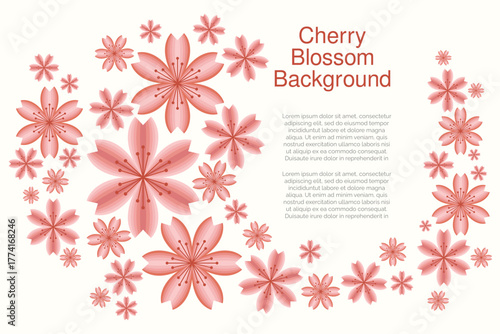 Background of cherry blossoms