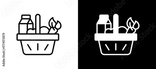 Consumer Goods whiteblack icon