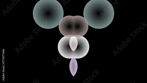 graphic art sexy wave circle pattern, ai generative