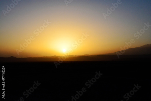 Wallpaper Mural Sunrise Over the Tianshan Mountains. Central Asia Torontodigital.ca