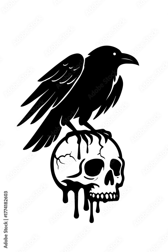 Fototapeta premium Bloody Raven