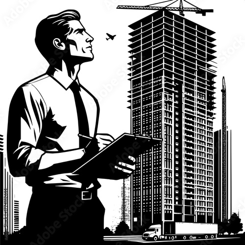 Engineer Observing Building Structure