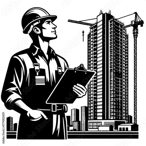 Engineer Observing Building Structure