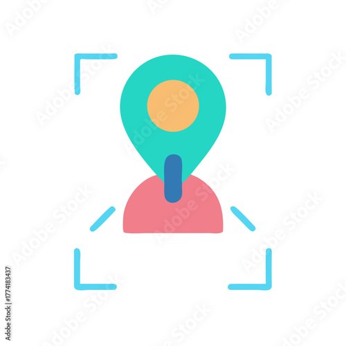 User location identification for social networks applications with a simple interface