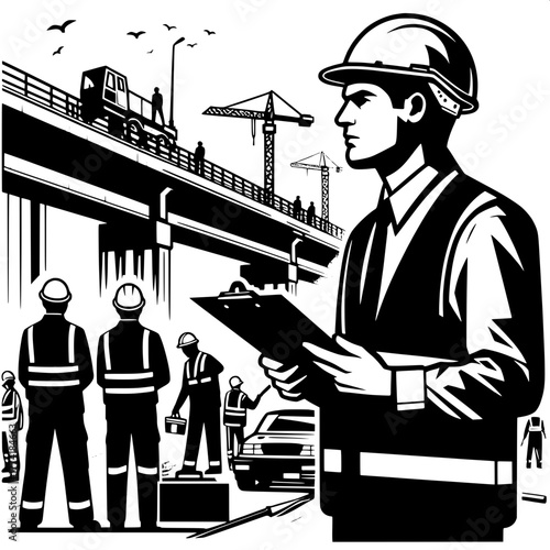 Engineer at Bridge Construction