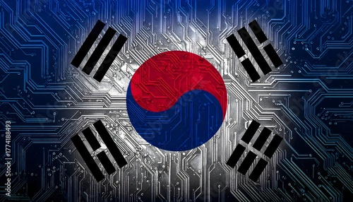 South Korea Flag Circuit Board Technology Innovation