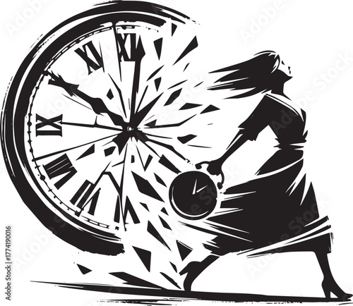 Transcending Temporal Barriers: A Woman's Defiant Journey Beyond