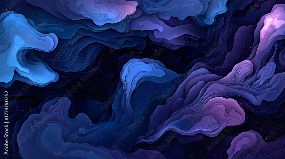 Obraz premium Abstract Deep Space Layers