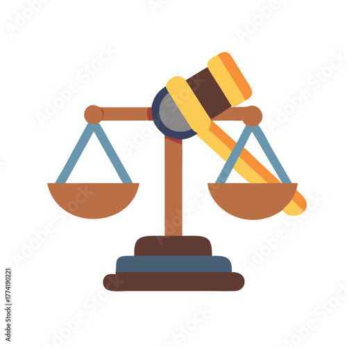 Justice scales and gavel symbolizing law and legal matters