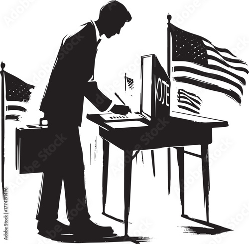 A graphic illustration of citizen participation in the election