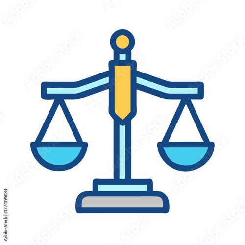 Balanced Scales of Justice Symbolizing Legal Fairness Concept