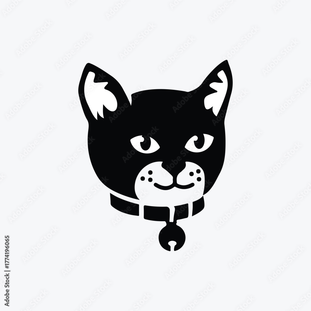Obraz premium Cute cat head 