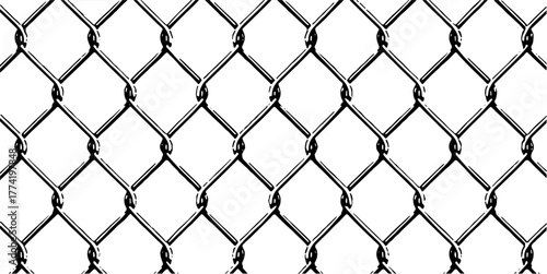 Wire fence vector. Ideal for security, boundary, and industrial protection themes. This graphic provides a mesh pattern or barrier for urban and restricted area concepts.