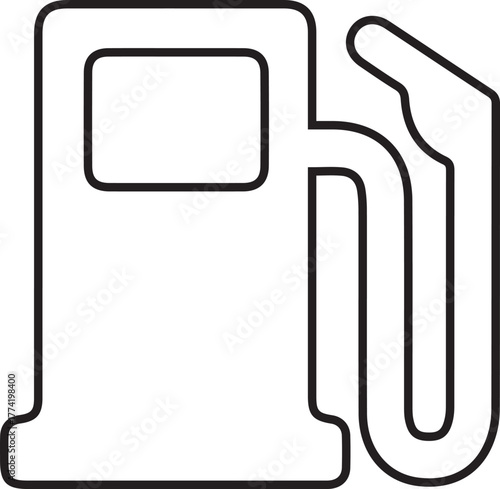 Gas Station Pump Vector Illustration for Fuel Service Energy Industry Design Fueling Vehicle
