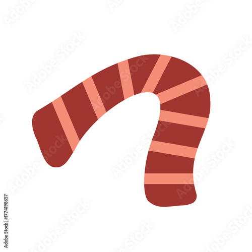 ボーダー柄のマフラー