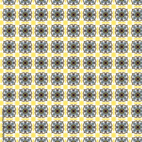 seamless pattern with floral elements