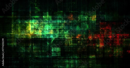 Digital Noise Grunge Background With Static Effect Technology