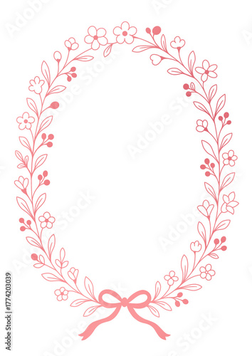Minimal Winter Floral Frame