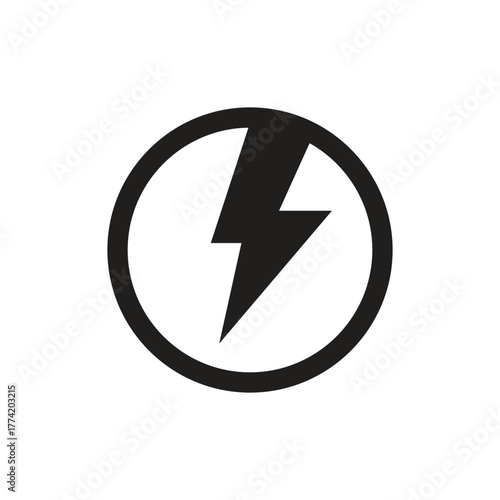 Electricity icon concept energy electric power template