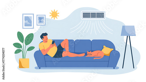 living room with a sofa