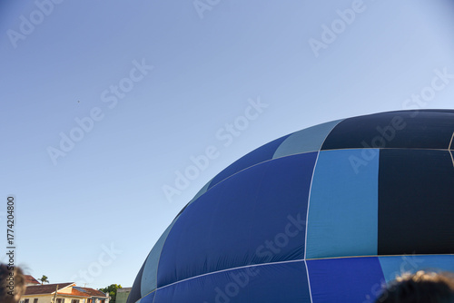 Cuadro en lienzo Balloons Being Inflated at Hot Air Balloon Festival