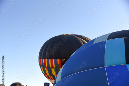 Fotomural Balloons Being Inflated at Hot Air Balloon Festival