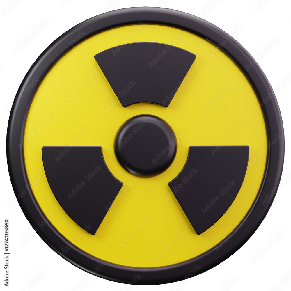 Fototapeta premium Radioactive Hazard Symbol