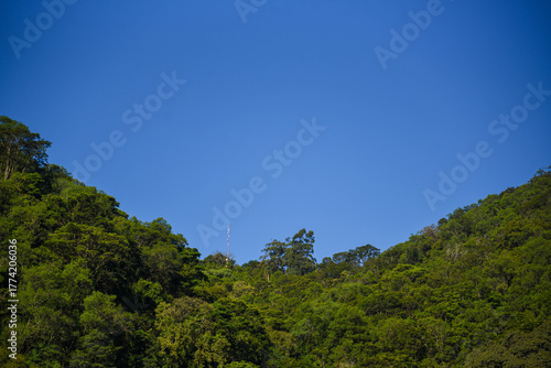 Fotomural Landscape of Serra Geral Hills in Central Rio Grande do Sul, Brazil