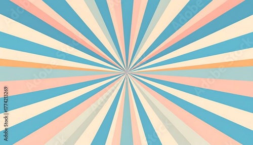 Colorful Radial Pattern Background Design.