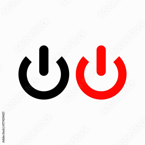 On Off buttons Vector illustration