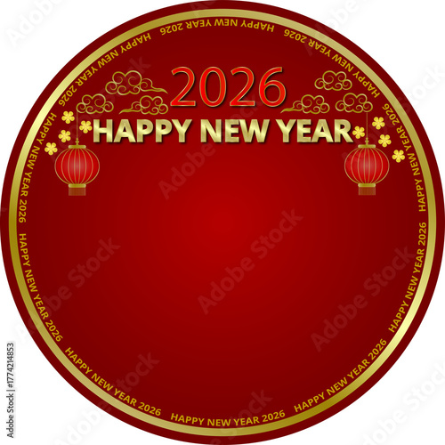 New Year Festival, Greeting Card, Bless, 
Happiness, Celebrate, Send Happiness
