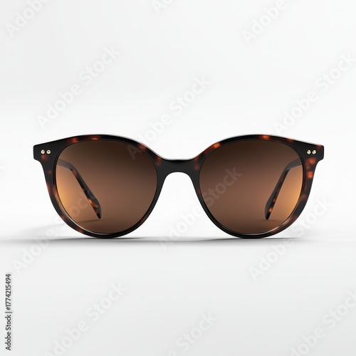 Stylish tortoiseshell sunglasses ready for summer fashion trends and sunny outdoor adventures now