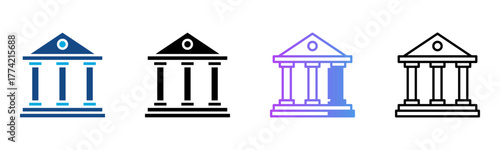 Governance Icon Multiple Style Vector Illustration
