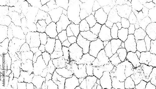 Distressed Cracked Surface grunge Texture Overlay, grunge wall texture, Old dry cracked concrete wall texture shows a natural grunge pattern of drought and dirty surface