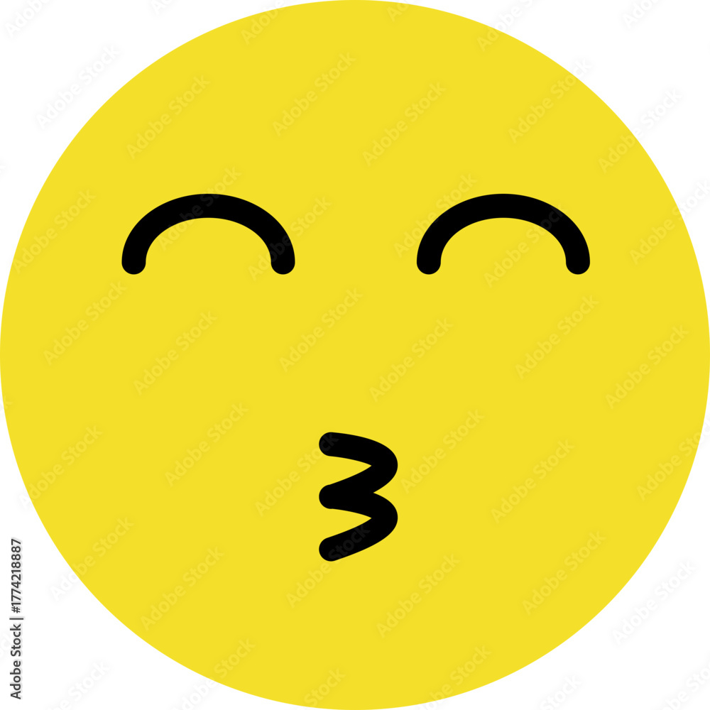 Naklejka premium whistle emoji