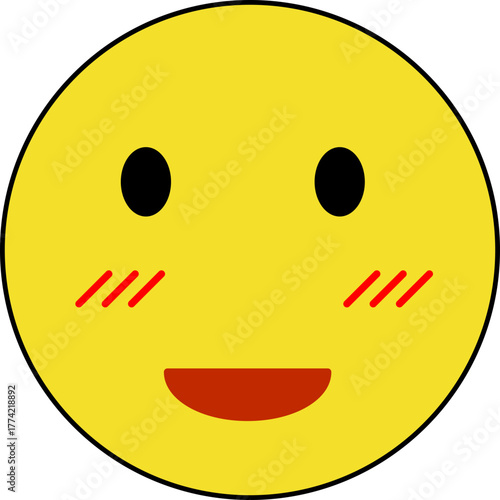 blushing emoji