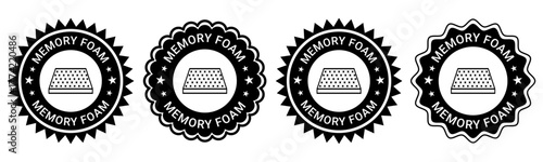 Memory Foam Badge Labels for Mattress Pillow and Cushion Product Branding