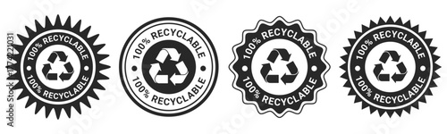 Eco Friendly 100 Percent Recyclable Badge Labels