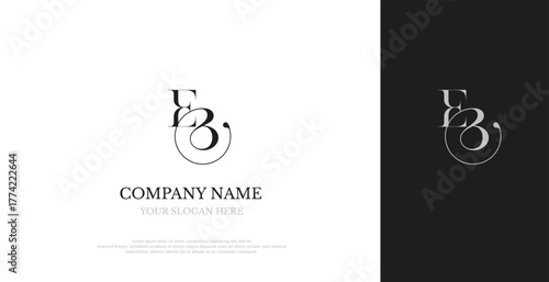 Initial EB Logo Design Elegant