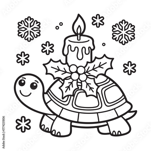 cute candle with holly bold & easy cute christmas coloring page, Whimsical Gingerbread House Coloring Pages for Kids & Adults, Christmas Coloring Pages, bold & easy cozy winter coloring book pages, 