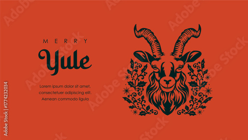vector happy yule background template