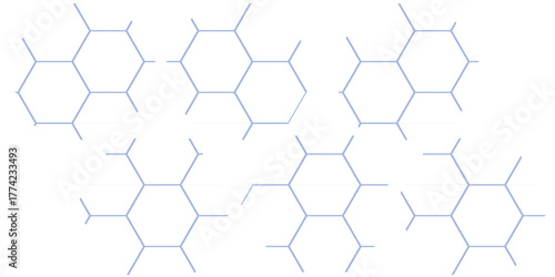 Seamless geometric hexagon pattern vector illustration