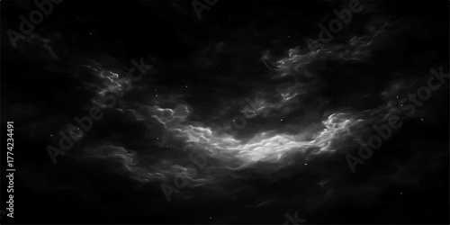 Dramatic time lapse of dark storm clouds in the blue summer sky