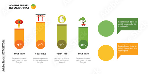 Percentage Chart Slide Template