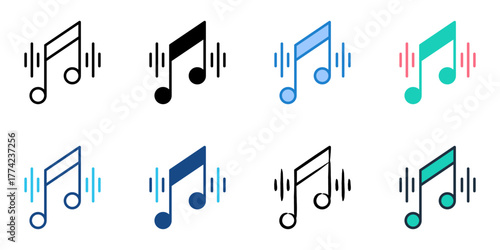 Track icon set multiple style collection 
