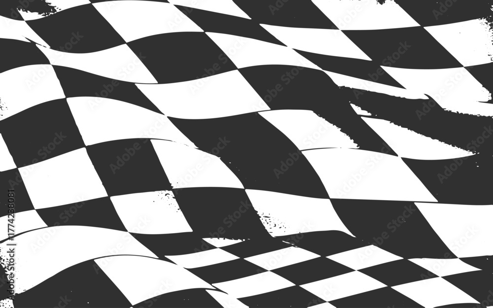 Obraz premium grunge racing flag background