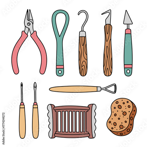 clay sculpture tools