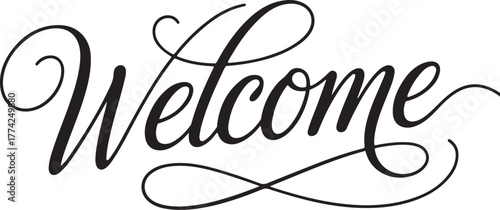 Welcome script font