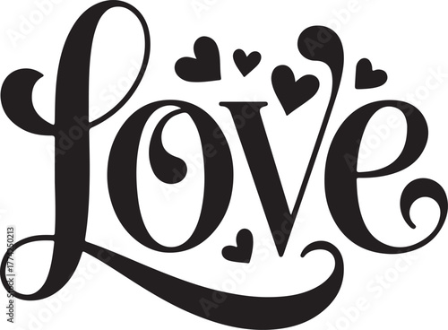 Love with hearts